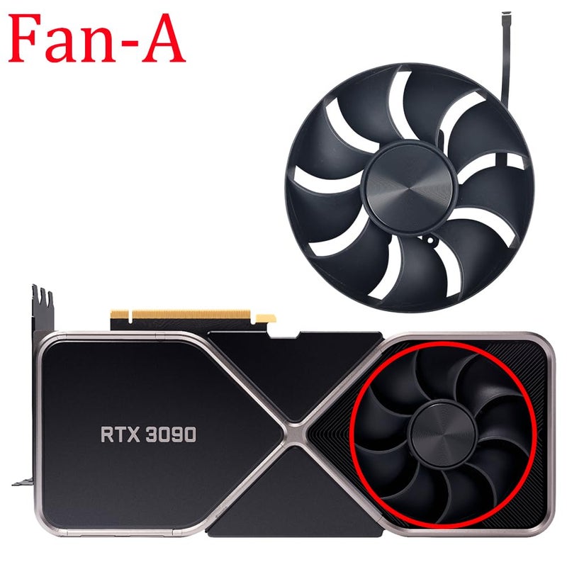 inRobert 110mm Cooling Fan Replacement for Nvidia RTX 3090 FE 3090FE 3090Ti Founders Edition Graphics Card Fan (Fan-B) - Image 5